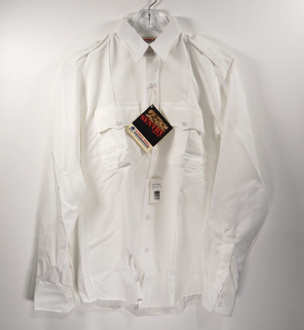 Horace Small 919 Sentry Plus Long Sleeve White 15 - 35 Mens Uniform Shirt NEW