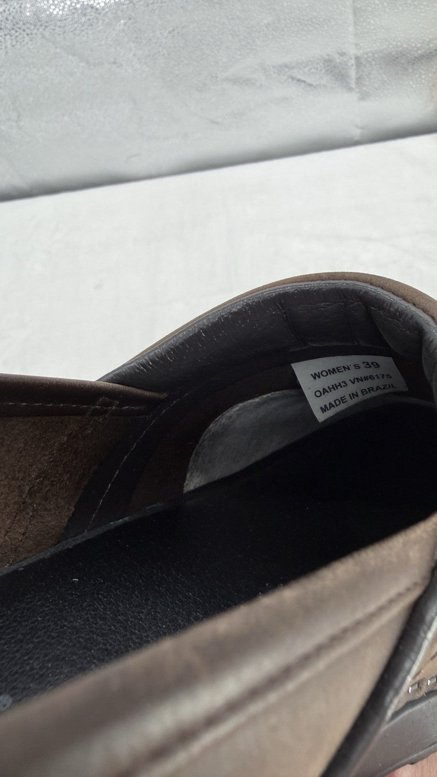 LL Bean Professional Comfort Clogs 39 Brown Oiled Leather Slip On Shoes Womens