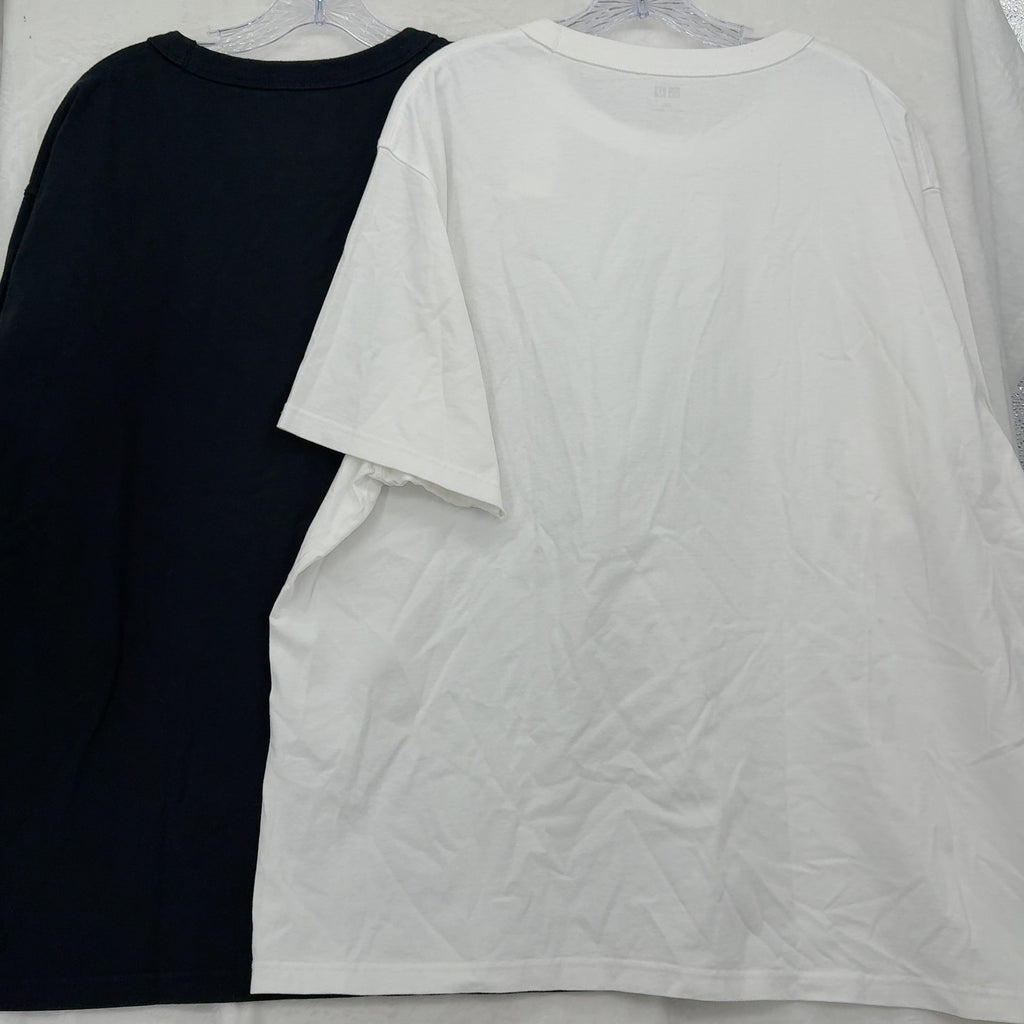 Uniqlo U Crew Neck T-Shirt 3XL Mens Lot Black White Short Sleeve New NWT