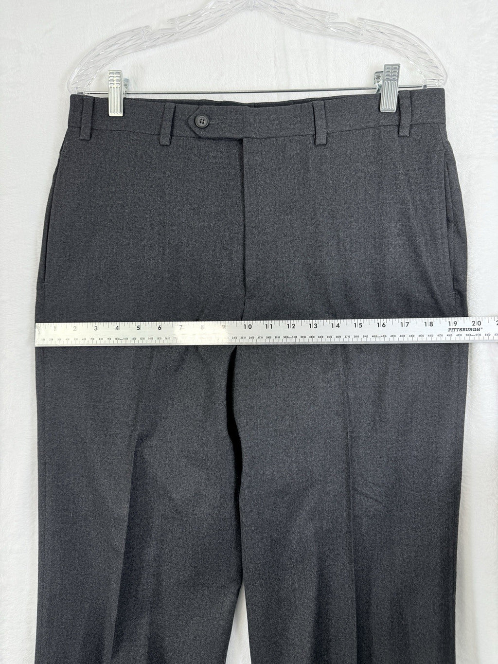 Brooks Brothers 346 Madison Fit Pants 34x32 Men’s Gray Wool Stretch Dress Pants