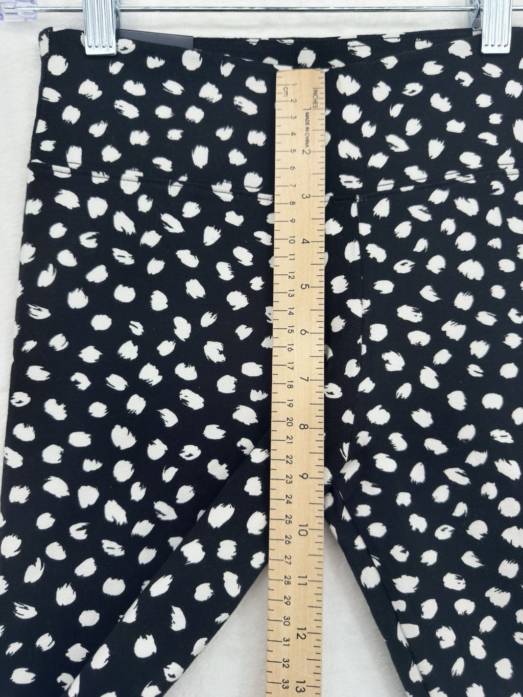 J Crew Everyday Leggings Small Black White Polka Dot Full Length Womens New NWT