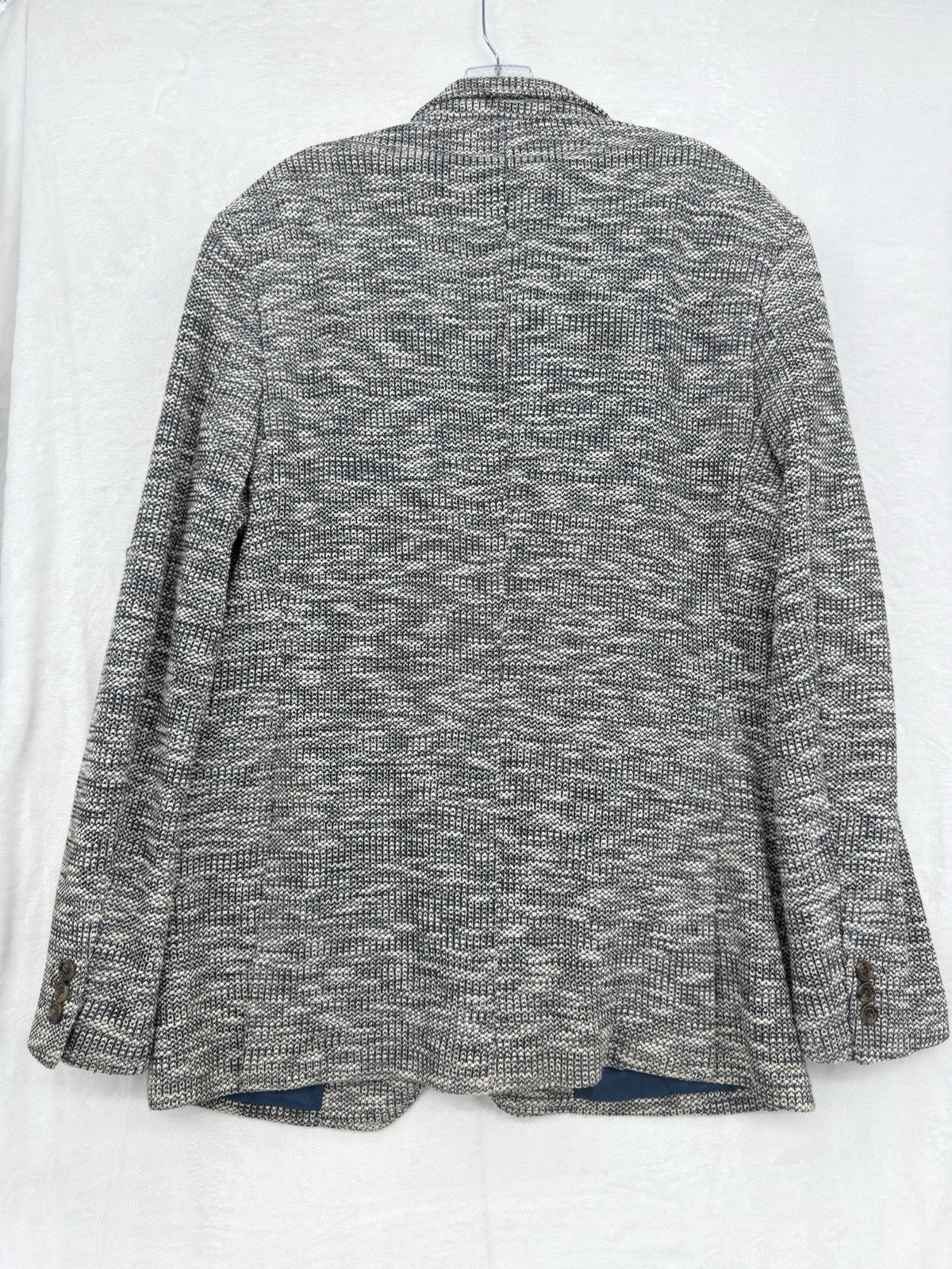Tasso Elba XL Men's Classic Fit Knit Blazer Sport Coat Gray Blue Jacket