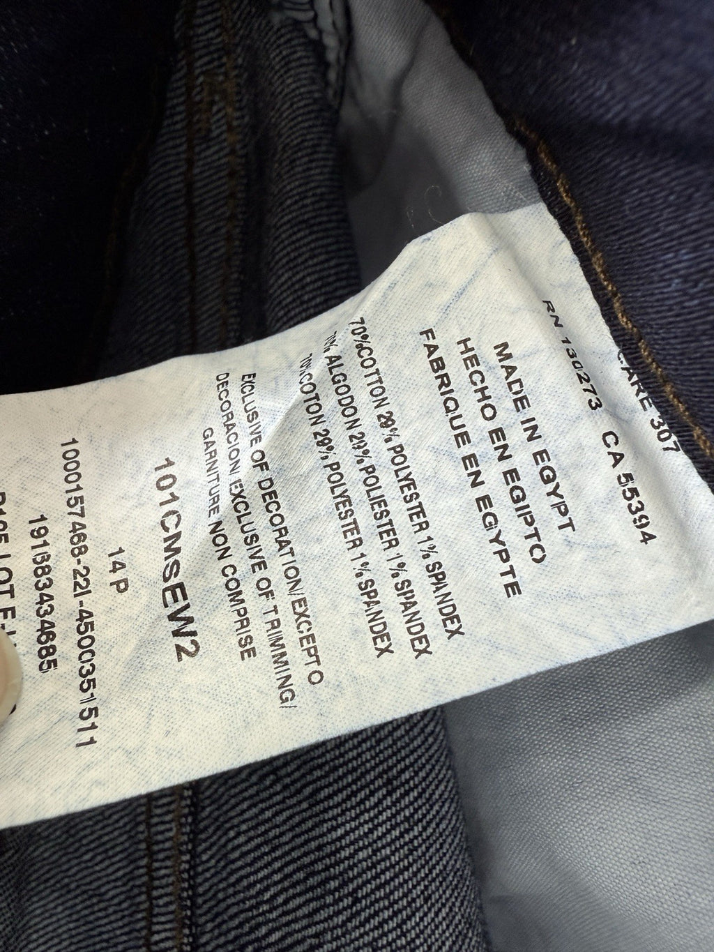 New Lee Jeans 14 Petite Straight Leg Mid Rise Dark Blue Deep Rinse Women 14p