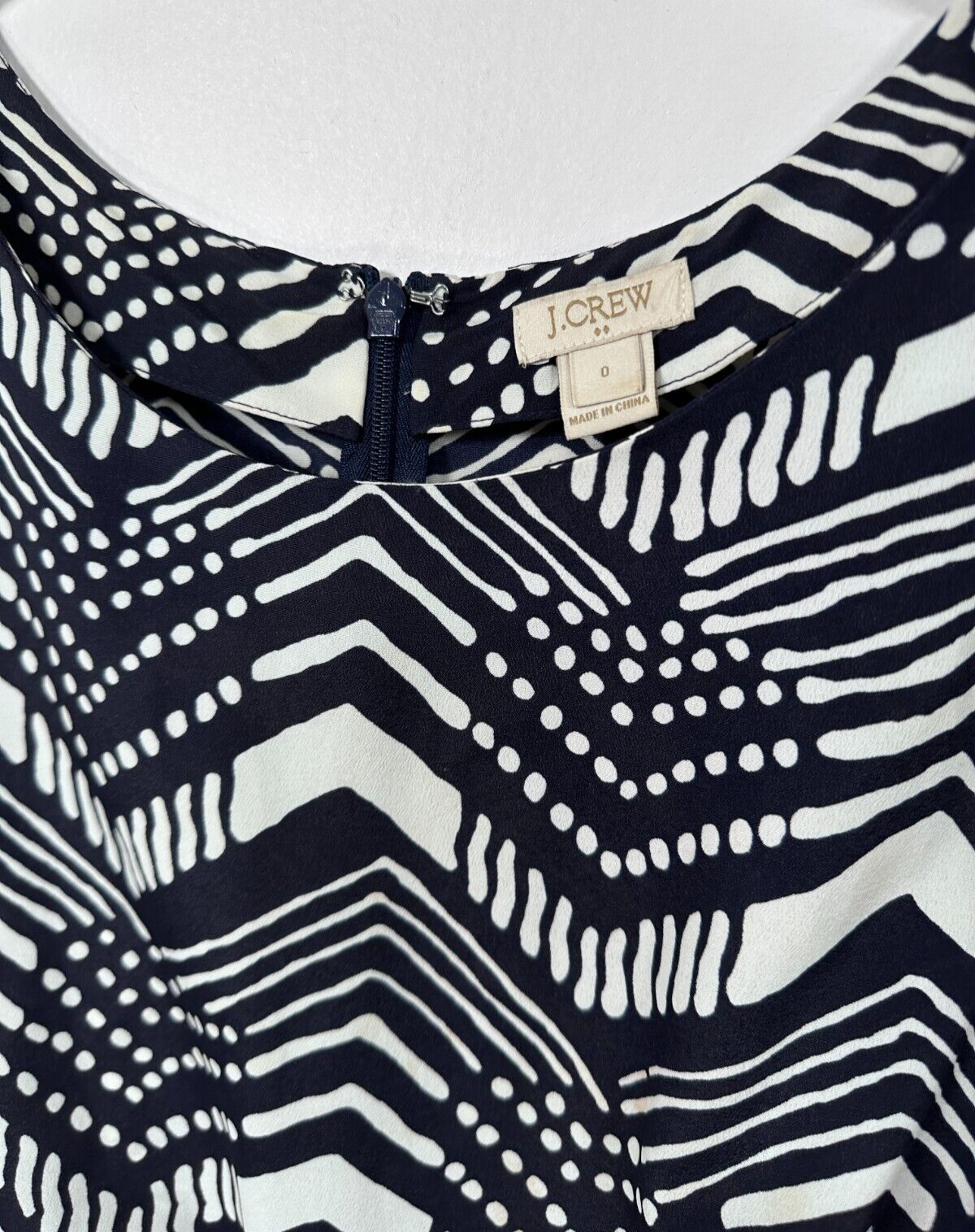 J Crew One Piece Romper Jumper Shorts Navy Blue Womens Size 0