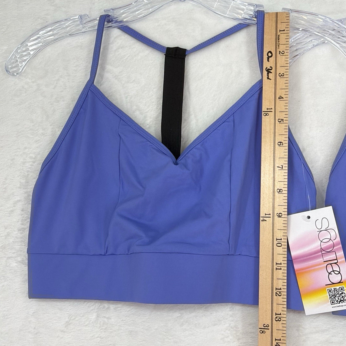 BalTogs Bra Top Medium Womens Dance Dancewear Blue Bal Togs Sports Lot 2 New NWT
