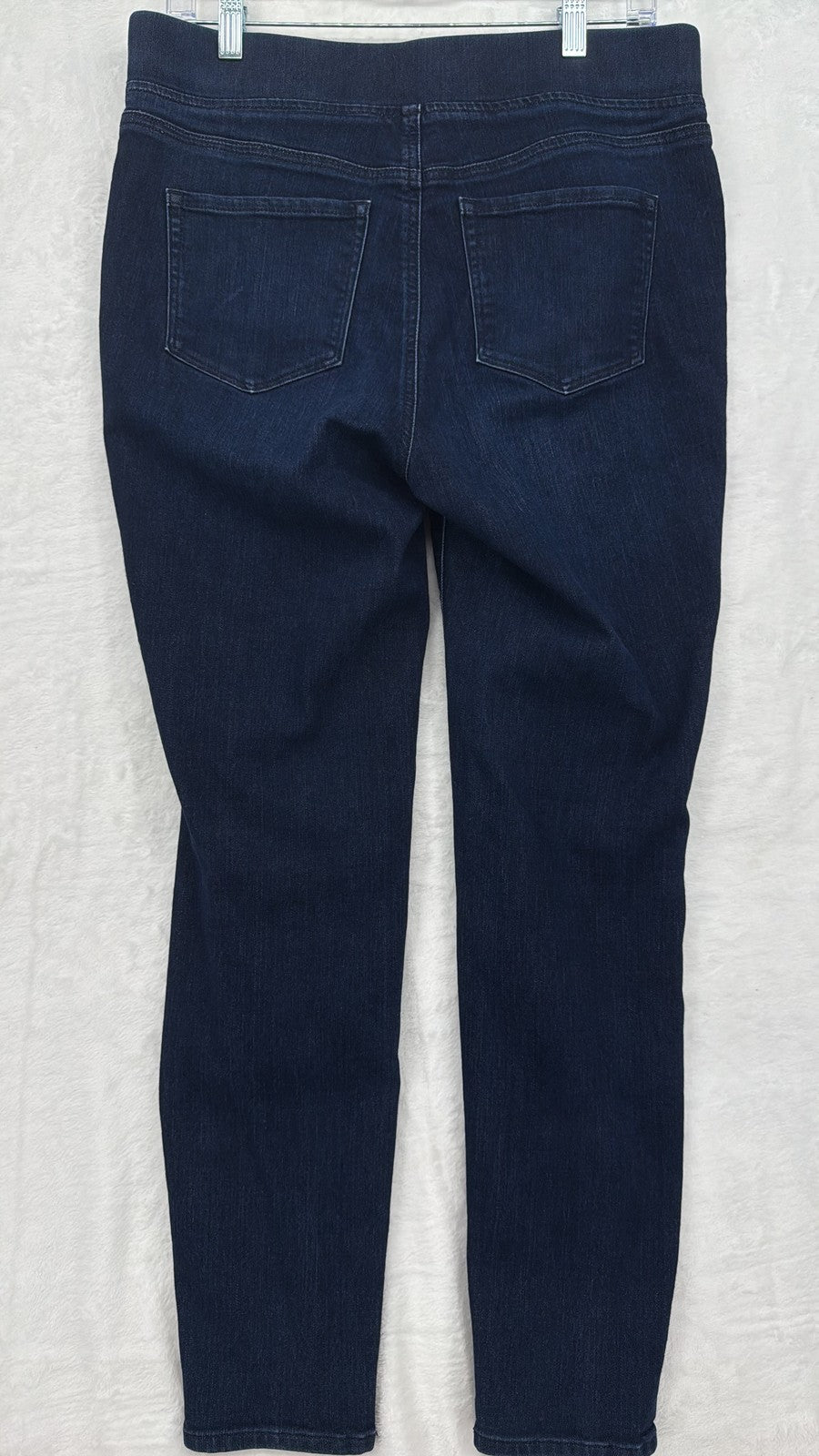 Talbots Pull On Jegging Jeans 10 Womens Dark Blue Stretch Denim