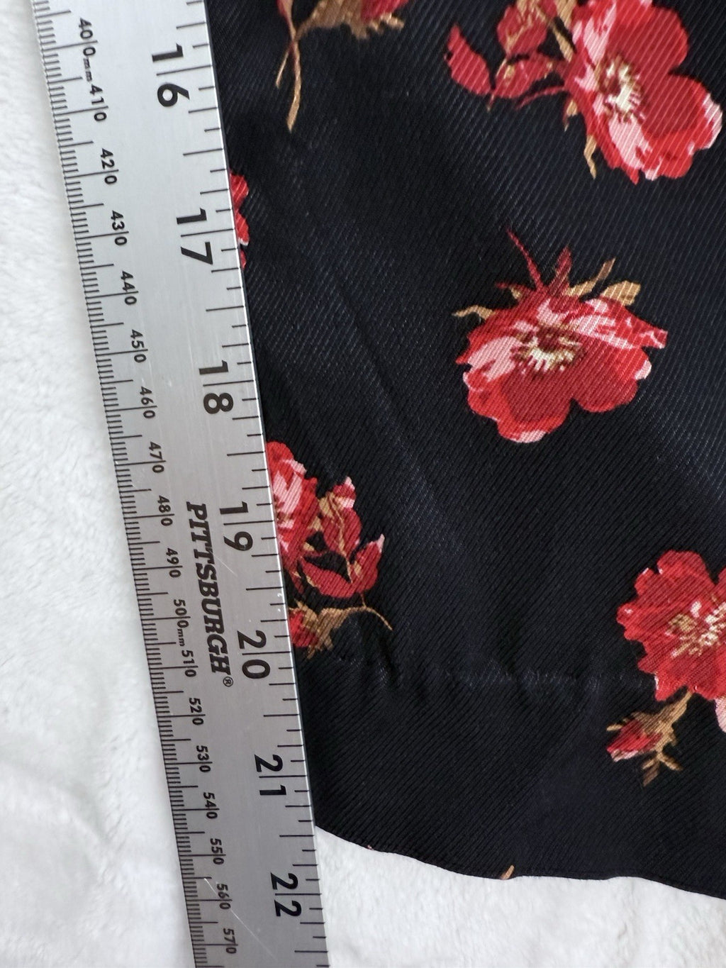 Anthropologie XS Maeve Wide Leg Crop Pants Navy Blue Red Floral Womens