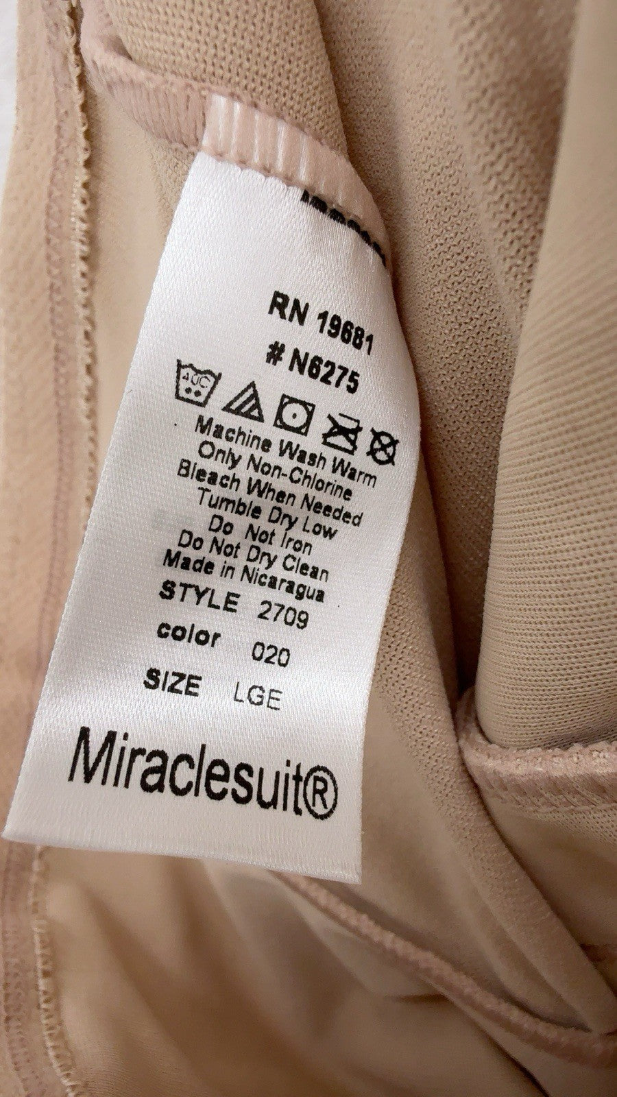 Miraclesuit Shapewear Large 2709 Extra Firm High Waist Thigh Slimmer Beige New