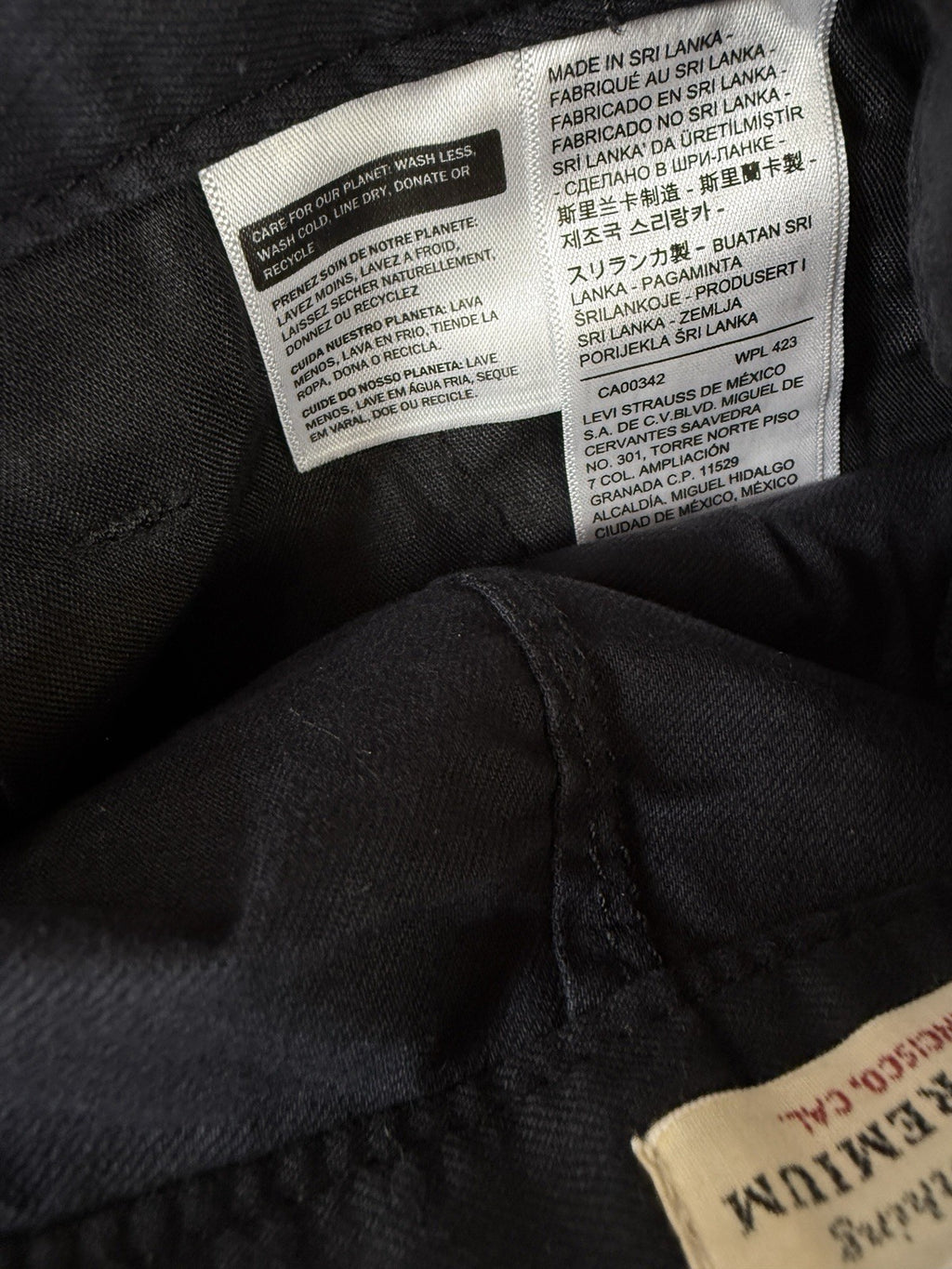 Levis 90s Straight Leg Pants 27 Womens Black 27x28 100% Cotton Mid Rise New NWT