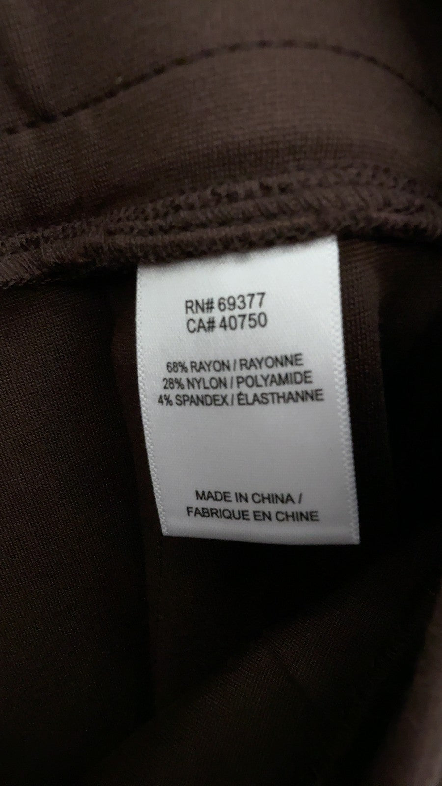 Marla Wynne Layers Pull On Pants Small Womens Brown Knit
