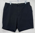 Mugsy Travelers Shorts XXL Mens Black 8” Cotton Stretch Back Elastic