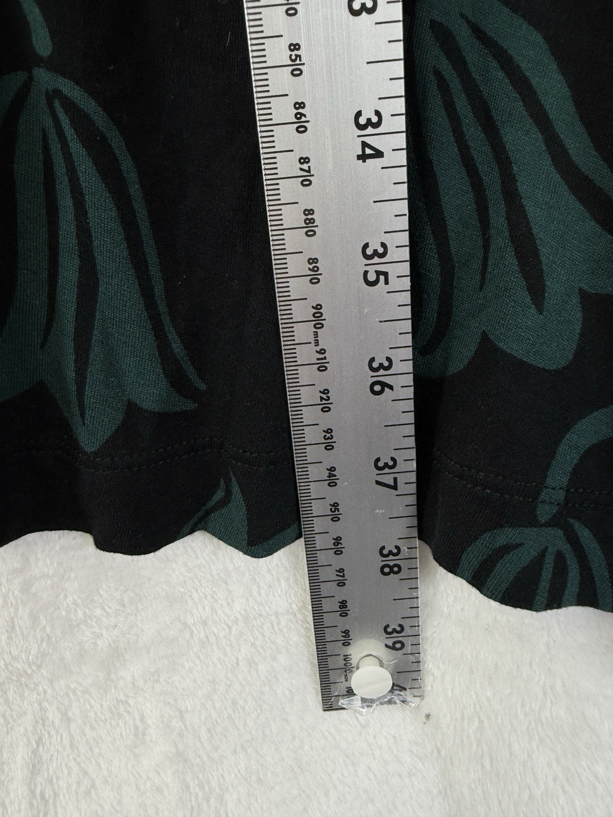 Ann Taylor Loft Dress Medium Jersey Knit Sleeveless Swing Black Floral Womens