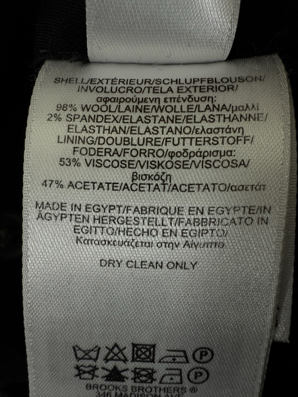 Brooks Brothers 346 Madison Fit Pants 34x32 Men’s Gray Wool Stretch Dress Pants