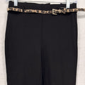 Jules And Leopold Pants XS Leggings Pull On Black Leopard Print Belt New NWT