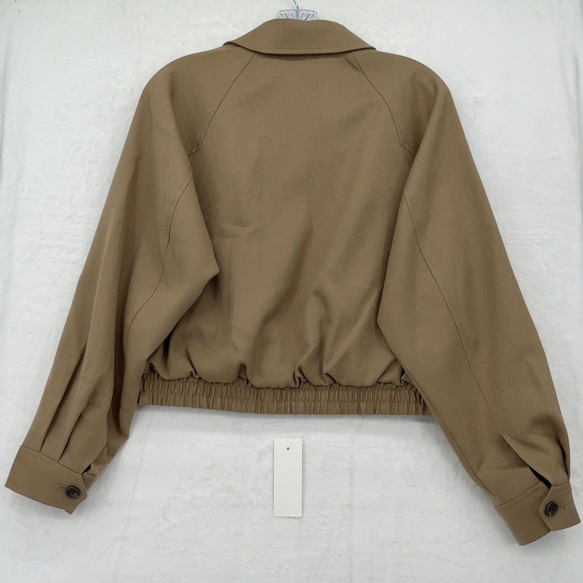 GU Harrington Jacket XS Womens Uniqlo Utility Beige Full Zip Cropped New NWT