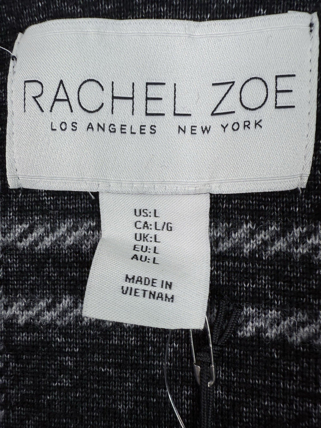 New Rachel Zoe Large Vest Boack Plaid Sleeveless Wool Blend Jacket Womens
