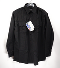 Blauer 8900 Black Rayon Long Sleeve Button Up Shirt Mens Uniform 20.5 38-39 NEW