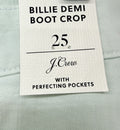 J Crew Billie Demi Boot Crop Jeans 25 Light Green Denim Womens New NWT