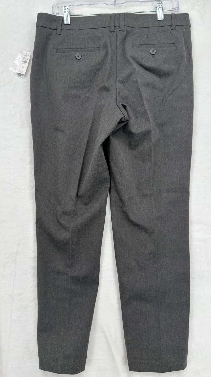 Talbots Dress Pants 12P 12 Petite Gray Womens New NWT