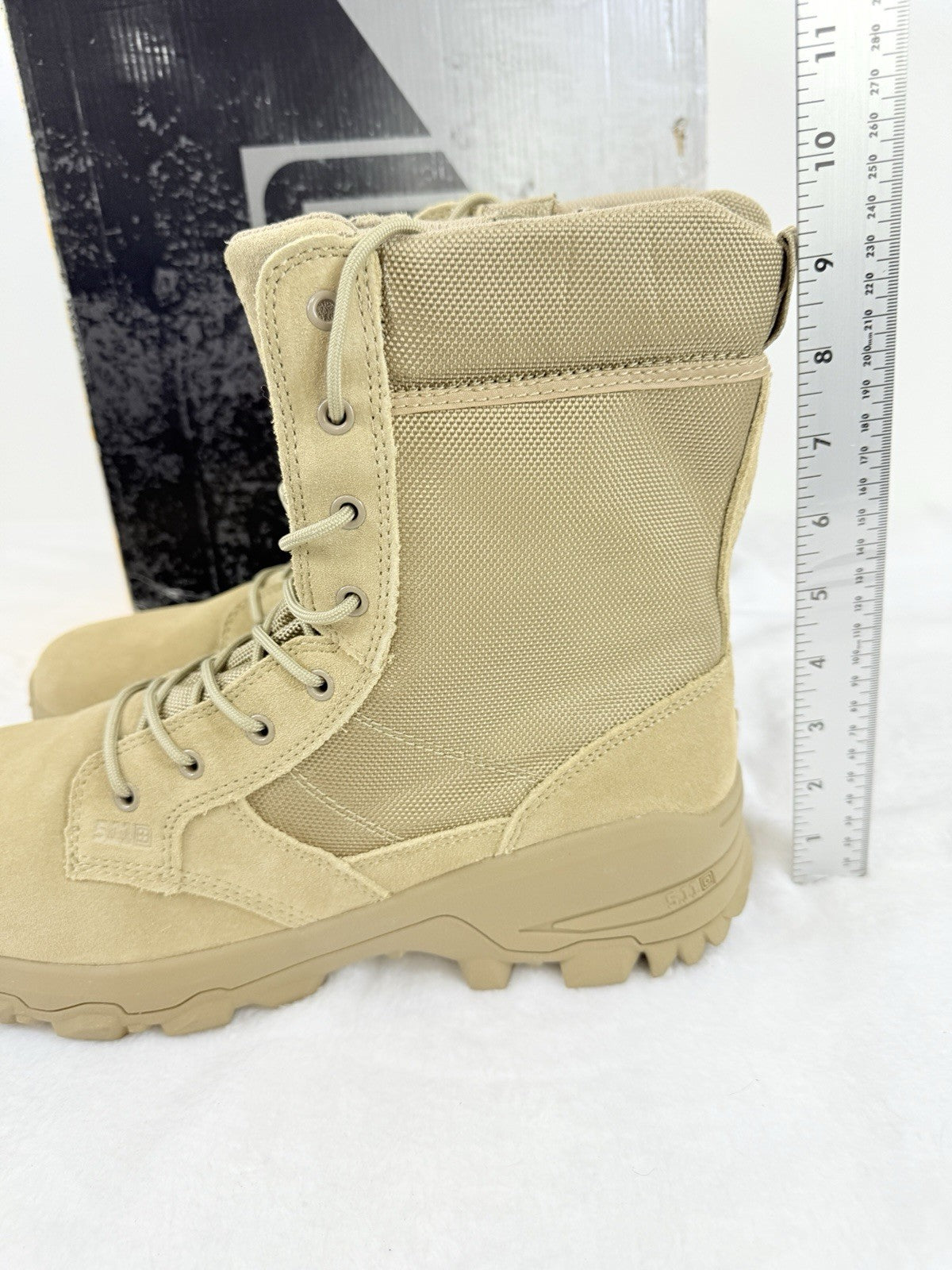 5.11 Tactical Boots 14 Mens Speed 3.0 8” Desert Side Zip ASTM Tan New
