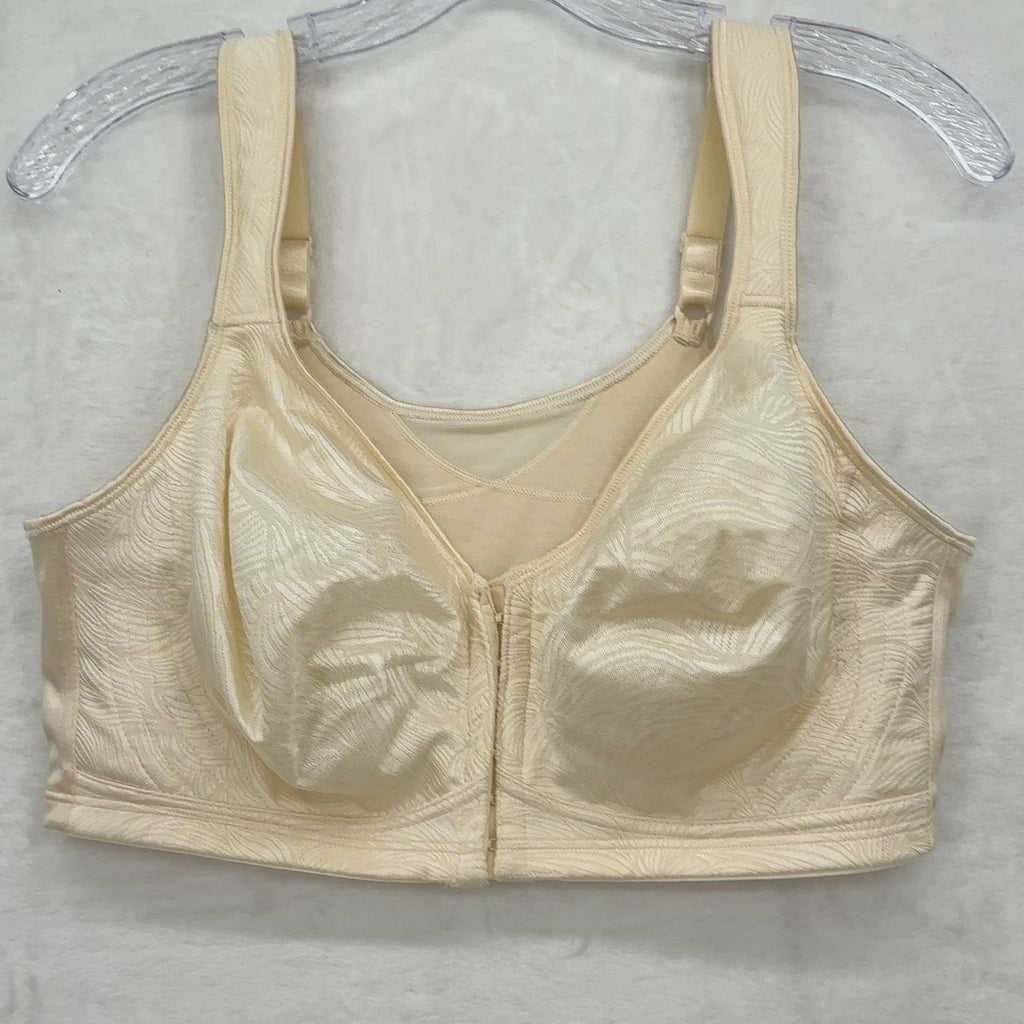 Playtex 18 Hour Bra 40D Posture Boost Front Closure Wireless Womens Cream