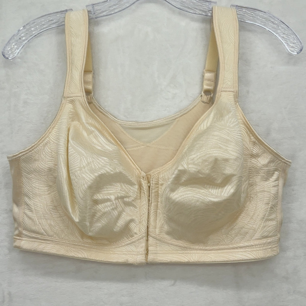 Playtex 18 Hour Bra 40D Posture Boost Front Closure Wireless Womens Cream