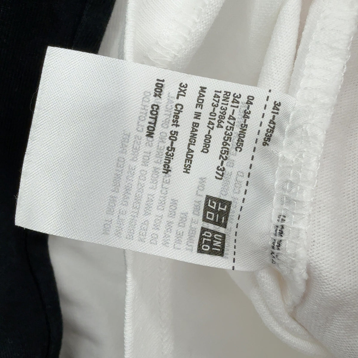 Uniqlo U Crew Neck T-Shirt 3XL Mens Lot Black White Short Sleeve New NWT