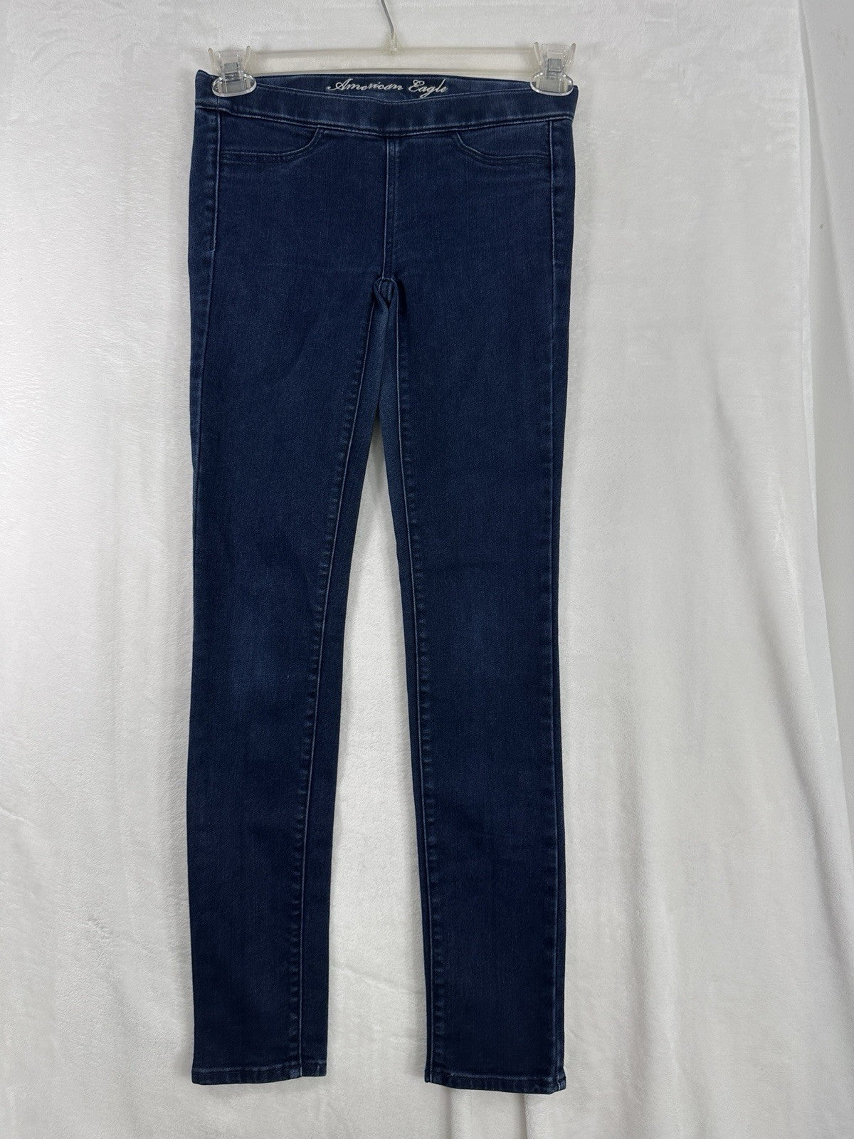 American Eagle Jeans 2 Jegging Pull On Stretch Denim Blue Womens