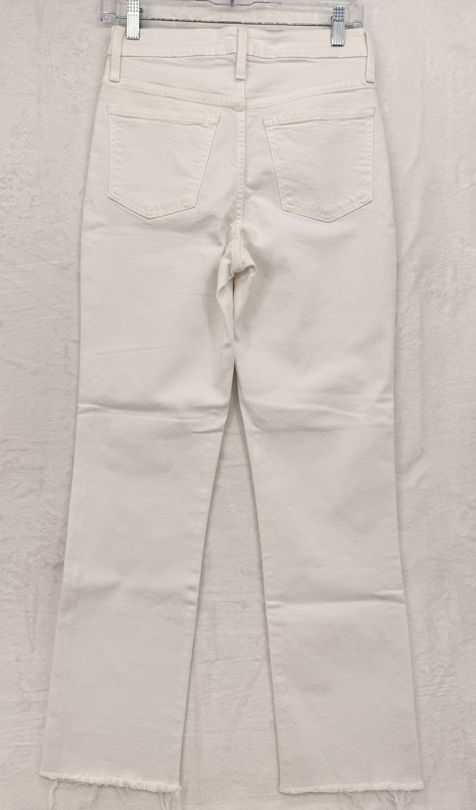 J Crew Slim Boyfriend Jeans 24 White Raw Hem Womens Denim New NWT