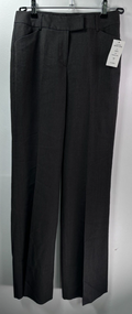 Tahari Dress Pants 2 Charcoal Gray Wide Leg NWT Stretch Womens