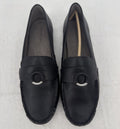 Aerosoles Dani Loafers 11W Womens Black Drivers Shoes 11 Wide Slip On