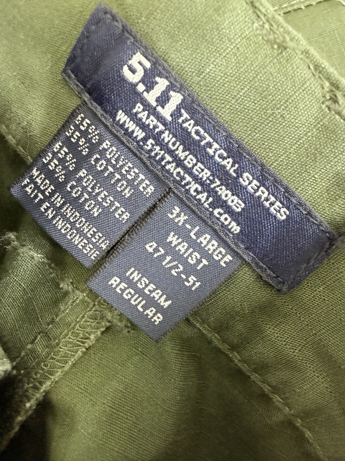 5.11 Tactical Pants 3XL Men Green Cargo Utility 74003 Mens