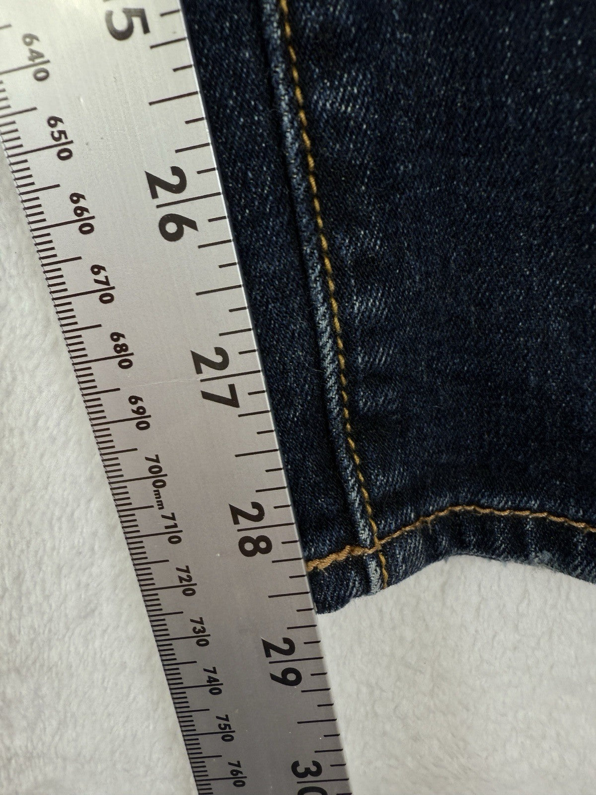 America Eagle Jeans Women 4 Short Skinny Dark Blue Stretch Denim 4S