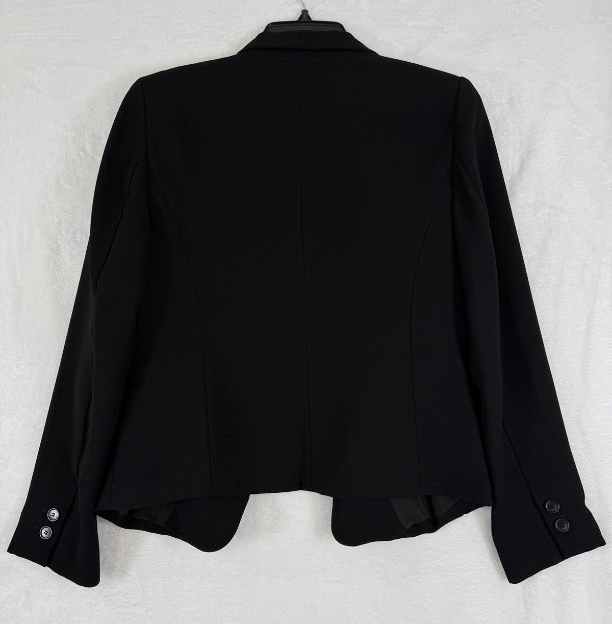 Ann Taylor LOFT Blazer 6 Petite Black 6P Open Front Jacket Women