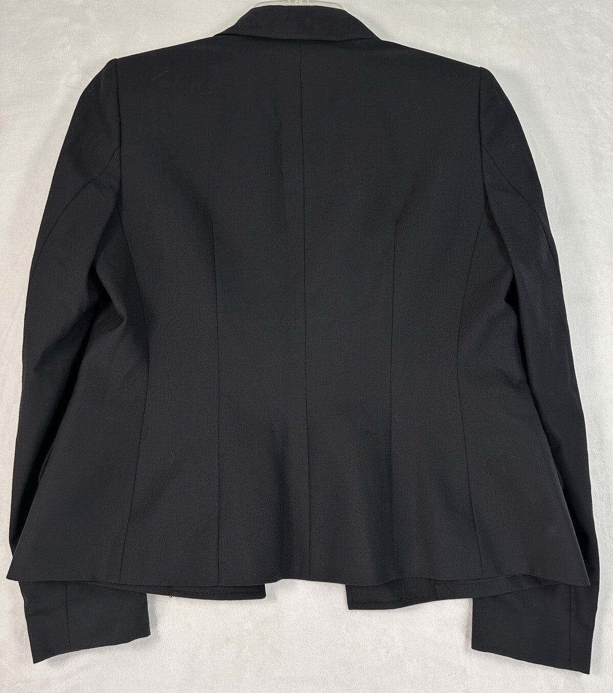 Anne Klein Jacket 6 Black 3 Button Blazer Wool Blend Womens