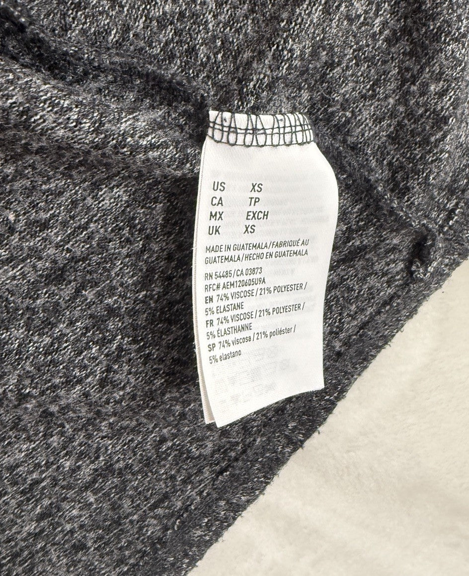 American Eagle Soft Sexy Plush Cardigan XS Gray Pockets Long Sleeve Womens