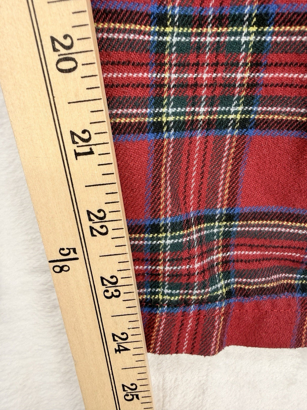 LL Bean Kids Pajama Pants Red Plaid Large Boys Girls