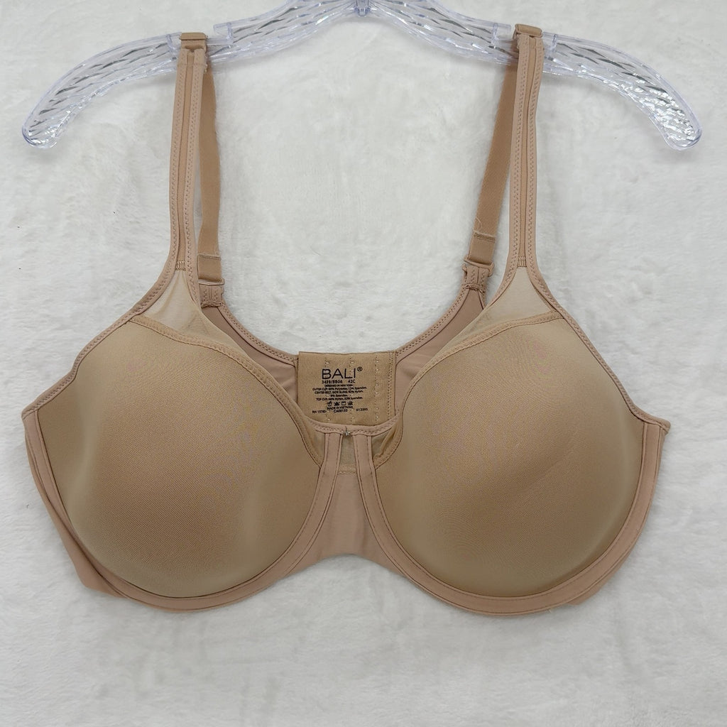 Bali Bra 42c 3439 Smoothing Underwire One Smooth U Womens Beige