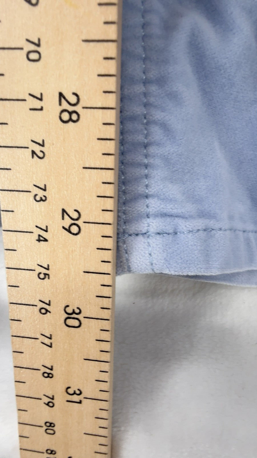 Talbots Velveteen Straight Leg Pants 18W Womens Light Blue Plus Size