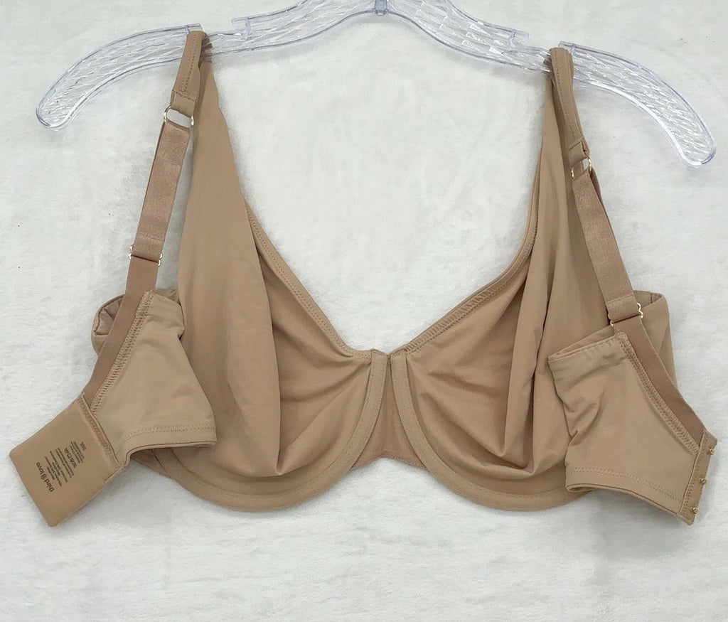 ThirdLove 24/7 Second Skin Bra 38E Womens Unlined Beige