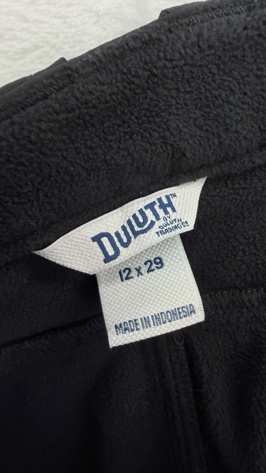 Duluth Trading Flexpedition Pants Womens 12 Black 12x29 Fleece Lined New NWT