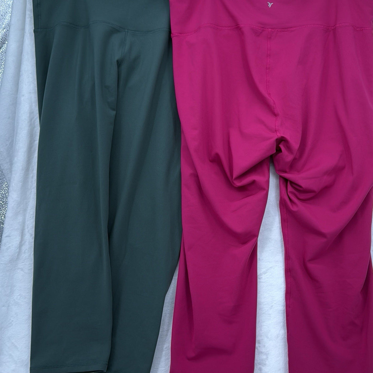Old Navy Leggings XXL Tall Powerpress Crop High Rise Green Pink Womens Lot Pairs