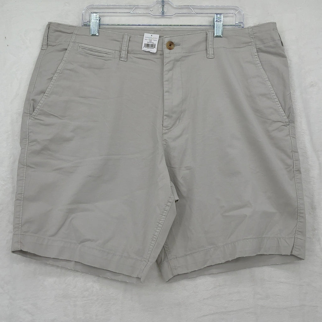 American Eagle Outfitters Lived In Khaki Shorts 38 Mens Beige Flex New NWT