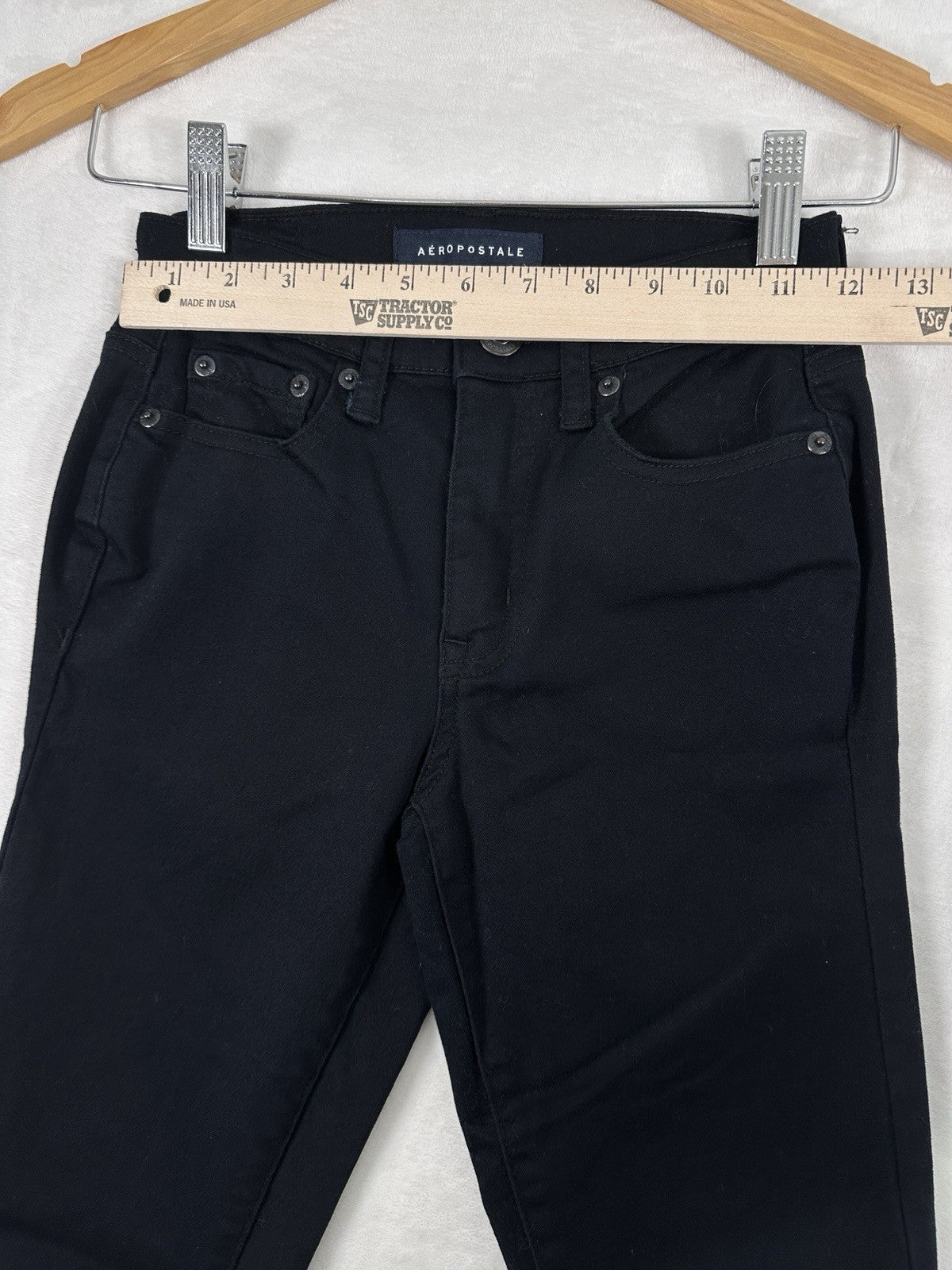 Aeropostale 00 Super High Rise Jegging Black Jeans  Womens