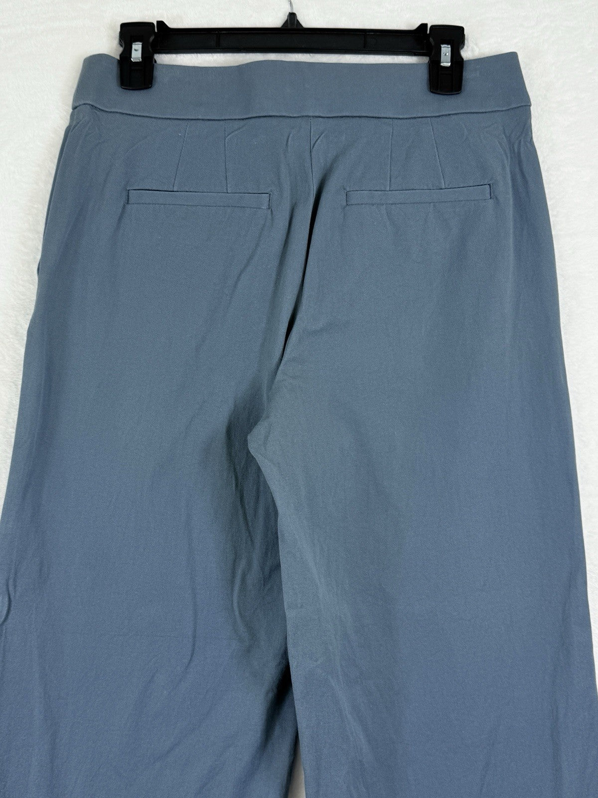 Ann Taylor LOFT Wide Leg Crop Pants 6 Womens Blue High Rise