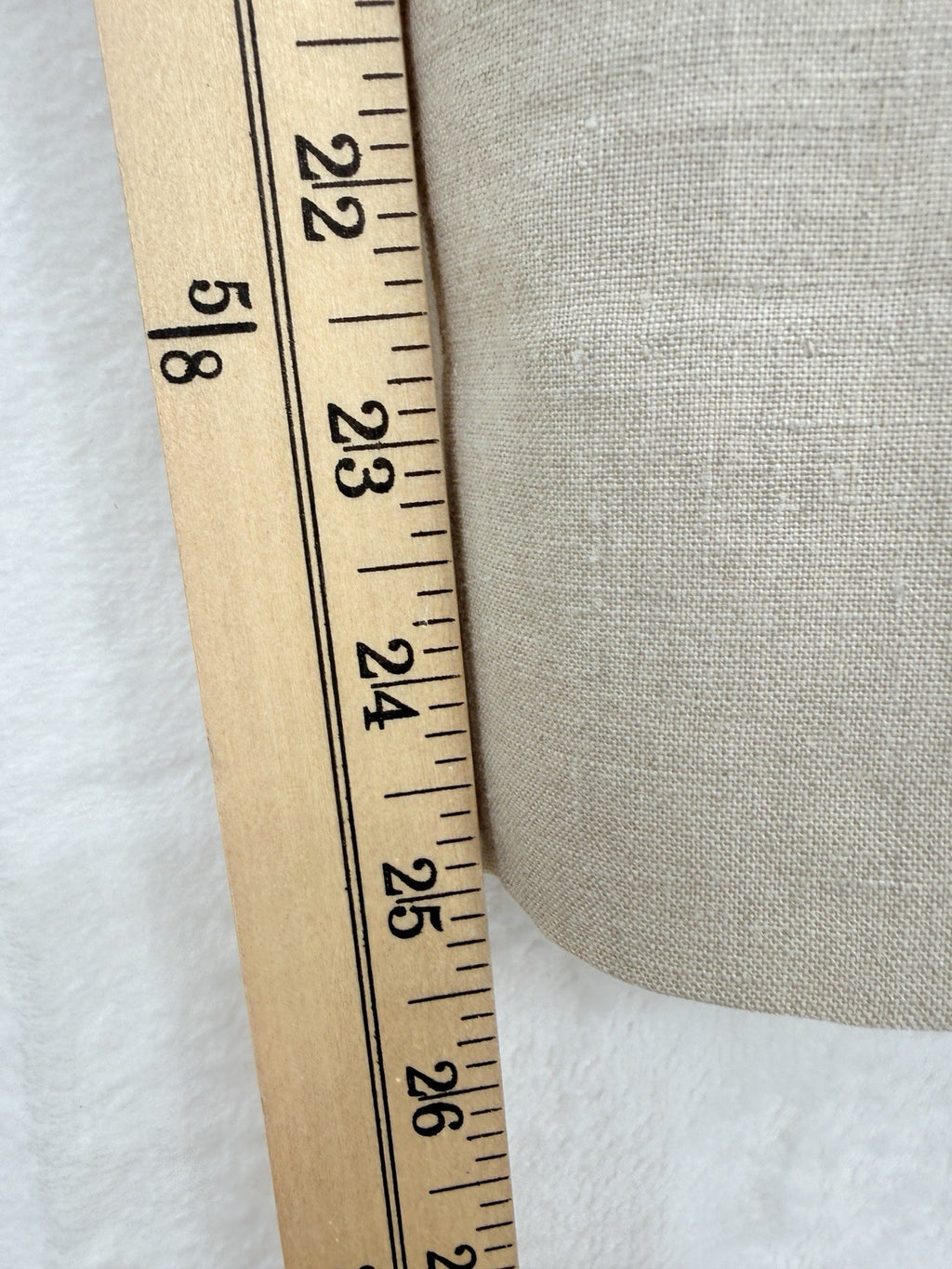 Uniqlo 100% Linen Pants Womens 2 Cropped Beige Tapered Crop Mid Rise Minimalist