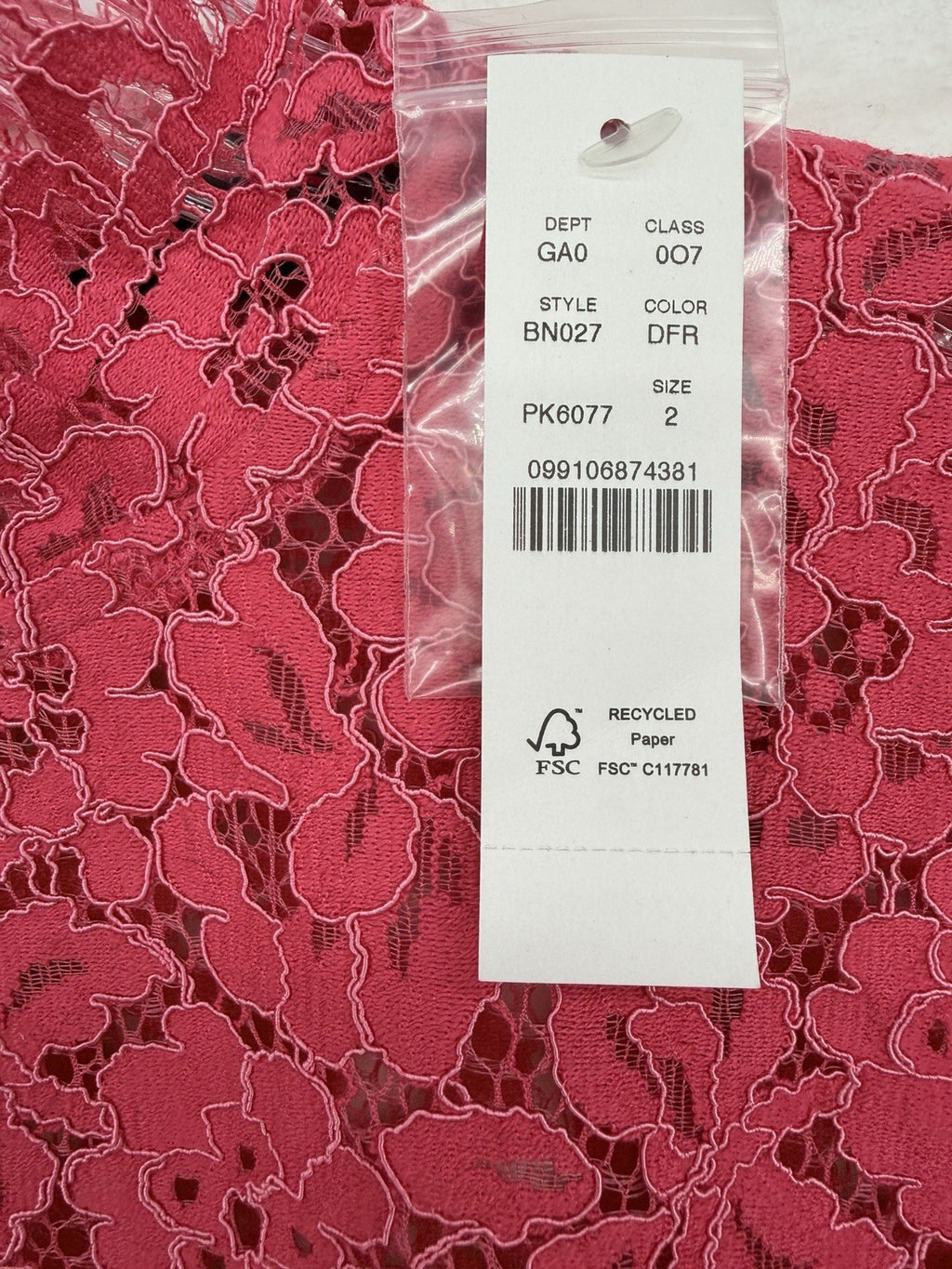 J Crew Womens Top 2 Pink Lace Long Sleeve Cami Set Mock Neck Scalloped New NWT