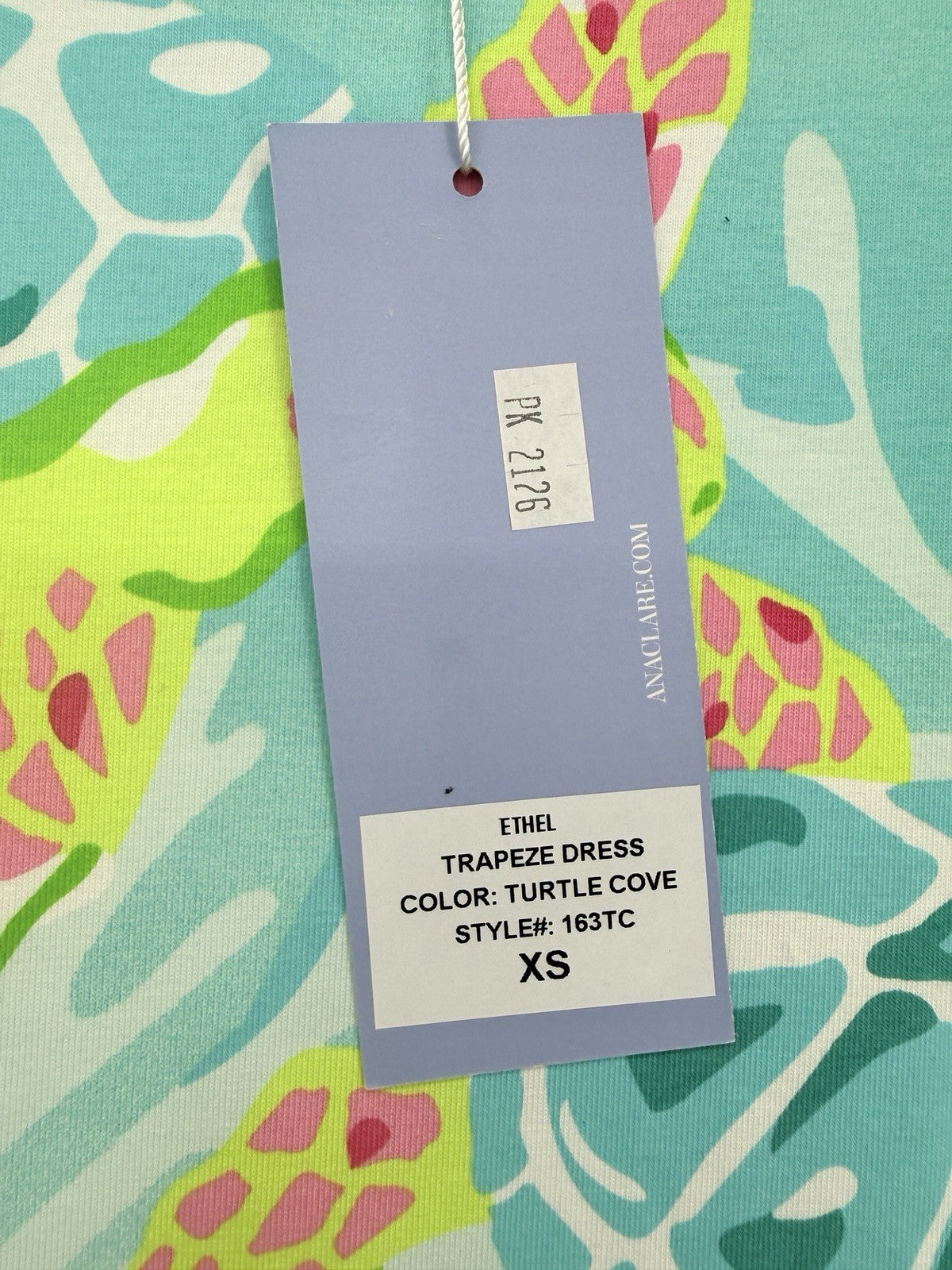AnaClare Dress XS Knit Trapeze Sea Turtle Print Womens Ana Clare Claire New NWT