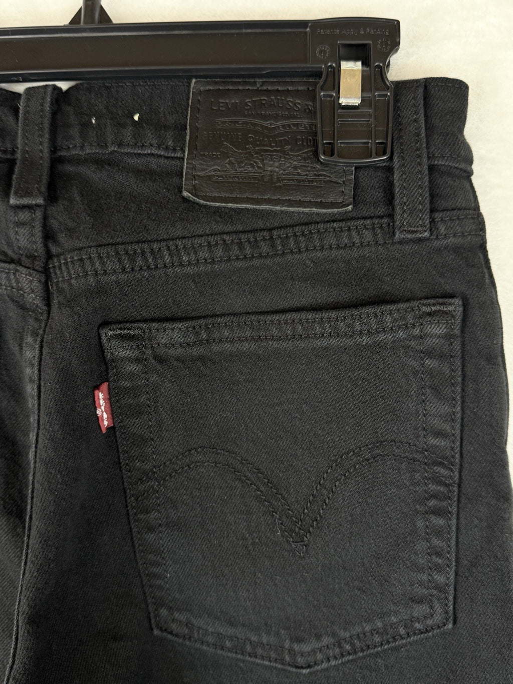 Levis Wedgie Straight 23 Jeans Womens Black 23x28 Button Fly Levi’s