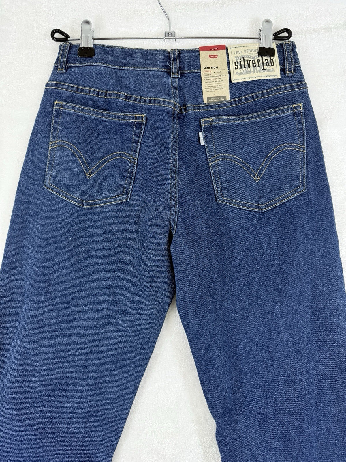 Levis Jeans Girls 16 Mini Mom Silvertab High Waist Blue Denim Levi’s NWT